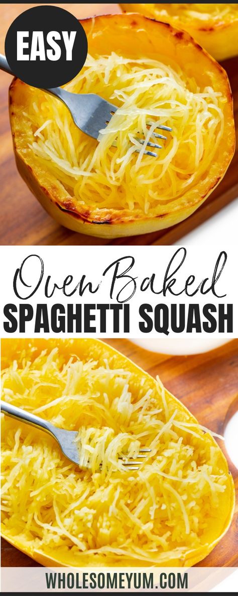 How To Cook Spaghetti Squash in The Oven Cooking Spagetti Squash In Oven, Baked Spagetti Squash Recipes, How Do You Cook Spaghetti Squash In The Oven, Spaghetti Squash Bake In Oven, Baked Spagetti Squash Oven, Best Way To Roast Spaghetti Squash, Spaghetti Squash Cooking, Spaghetti Squash Cook, Spaghetti Squash For Spaghetti