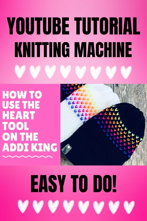 Master the art of knitting with this easy-to-follow YouTube tutorial featuring the Addi King knitting machine.
Create a beautiful, cozy heart beanie that's perfect for gifting or treating yourself. Don't miss out on this fun DIY project!  
🖤🖤🖤🖤 Circular Knitting Machine Cardigan, Knitting Machine Queens, Addi King Patterns, Knitting Machine Ornaments, Addi King Size Knitting Machine Projects, Addi Machine Projects, Addi Express Kingsize Projects, Circular Knitting Machine Patterns Free, Addi Express Patterns