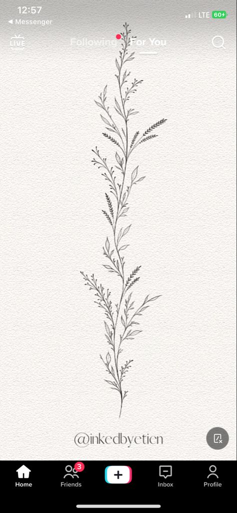 Spine Tattoos Line Art, Fern Spine Tattoos For Women, Fine Line Floral Back Tattoo Women, Fine Vine Tattoo, Fine Line Vine Spine Tattoo, Vines On Back Tattoo, Spine Tattoos Wildflower, Easy Spine Tattoos For Women, Spine Women Tattoo