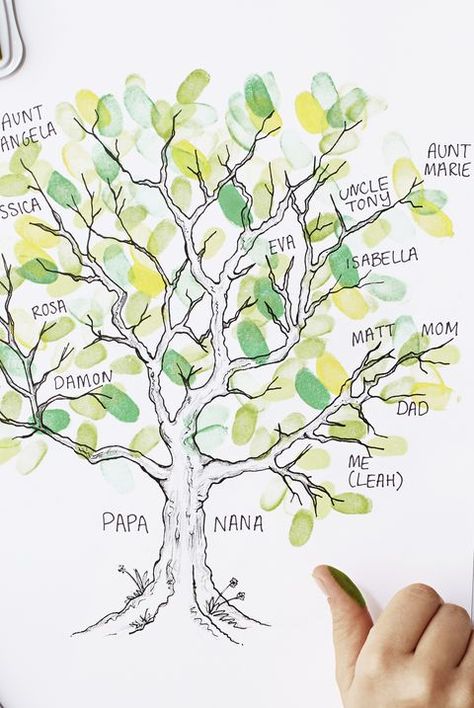 Diy Family Tree Project, Family Tree Activity, Diy Family Tree, Tree Activities, Family Trees Diy, Family Tree For Kids, Family Tree Craft, Trees For Kids, Diy Kid Activities