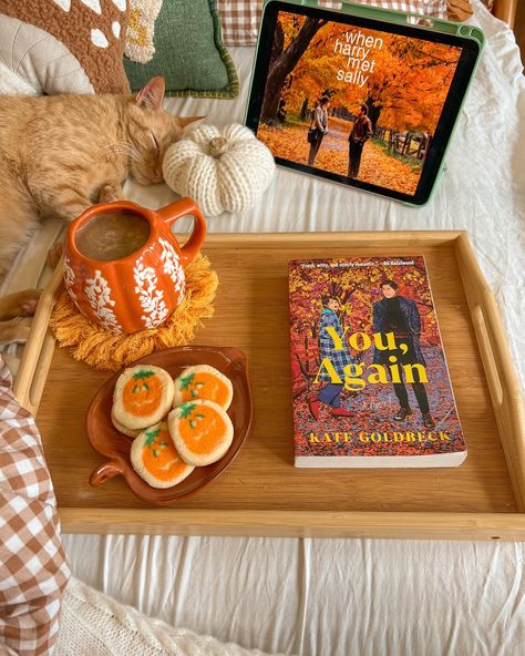 currently reading & watching 🧸☕️🍂🕯️ I felt like I needed some romance so I’m finally reading you, again 🧡 I added a bookshelf to my room & I wanted to show it off a bit. I’m not quite done styling it but it’ll do for now. Q: what is your fave fall movie? Fall Aesthetic Watching Movies, Halloween Bookstagram, Halloween Cookie Ideas, Fall Movies, Fall Movie, Cool Science, Halloween Wallpaper Iphone Backgrounds, Fall Room, Cozy Halloween