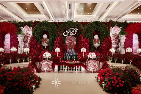 Norak & Dalen | Wedding Reception Concept, design and installation by: La Couture Phnom Penh -------------------------- La Couture always bring You the Next Level Wedding Contact Us for Info 090 707 777 | 077 861 666 Telegram: https://t.me/lacouturepp #LACOUTUREPHNOMPENH #WEDDINGDECORATION #PHNOMPENH #THENEXTLEVELWEDDING Wedding Decorations Indoor, Indian Wedding Deco, Dekorasi Wedding, Red Wedding Decorations, Wedding Indoor, Wedding Background Decoration, Wedding Gown Inspiration, Wedding Planning Decor, Gown Inspiration