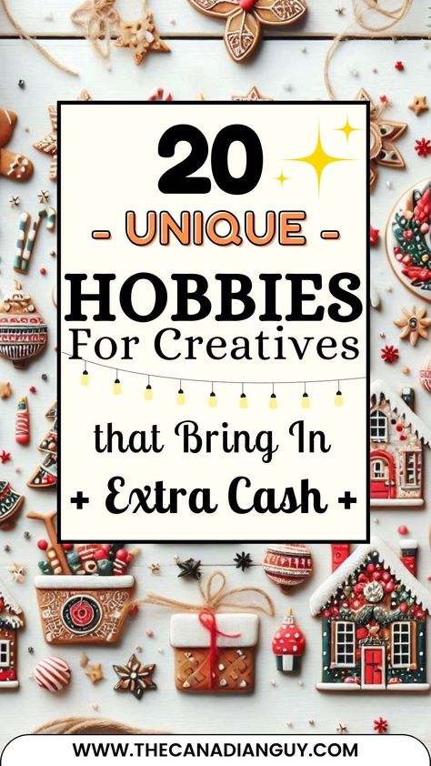 Check out 20 Unique Hobbies for Creatives That Bring in Extra Cash! Discover fun and fulfilling ways to earn with your creativity, whether it's crafting, painting, photography, or designing. Also featuring creative side hustles, hobbies that make money, artistic income ideas, craft hobbies for cash, digital art side jobs, handmade business ideas, profitable crafts, online creative jobs, and freelancing for artists. Save it for later! Weitere Informationen finden Sie in unserem Telegram-Kanal Side Hustle Craft Ideas, Easy Hobby Ideas, Handmade Hobbies, Hobbies To Make Money, Handicrafts Ideas, Handmade Business Ideas, Crafts For Money, Different Hobbies, Cozy Crafts