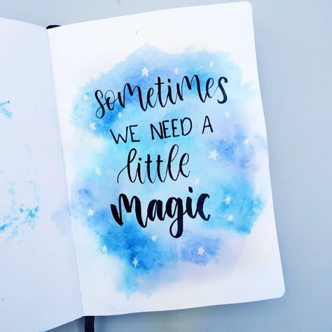 Bullet journal • calligraphy on Instagram: “SOMETIMES WE NEED A LITTLE MAGIC  We all have those days where we actually need some magic, I think. ✨  The last post aren’t going as good…” Journal Calligraphy, Calligraphy Art Quotes, Calligraphy Tips, Calligraphy Quotes Doodles, Brush Lettering Quotes, Quotes Doodles, Doodle Quotes, Bullet Journal Quotes, Learn Calligraphy