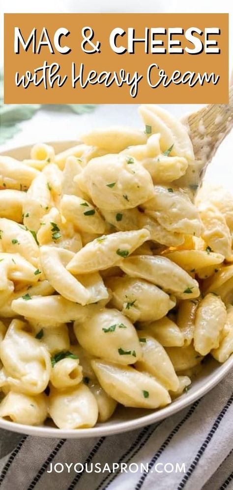 Adult Mac And Cheese, Recipes Using Whipping Cream, Heavy Cream Recipes, Baked Mac And Cheese Recipe, Macaroni Cheese Recipes, Macaroni And Cheese Recipe, Making Mac And Cheese, Cream Pasta, Recipes With Whipping Cream