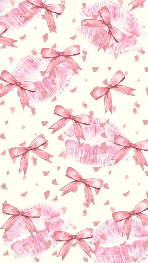 Iphone Wallpaper Aesthetic Coquette, Pink Coquette Wallpaper Ipad, Pink Coquette Wallpaper Iphone Aesthetic, Cute Bow Background, Pink Vintage Aesthetic Wallpaper, Pink Bows Wallpapers, Pookies Wallpaper, Bow Background Wallpapers, Pink Coquette Background