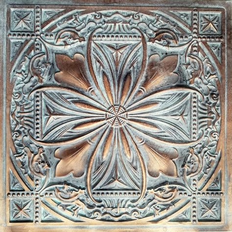 Sample of Faux Tin Ceiling Tile for Dropped Ceiling, Glue Up, or 3D Wall Decor. Easy DIY Installation. - Etsy Plastic Ceiling Tiles, Decorative Ceiling Panels, Faux Tin Tiles, Styrofoam Ceiling Tiles, Covering Popcorn Ceiling, Pvc Ceiling Tiles, Wood Plank Ceiling, Faux Tin Ceiling, Faux Tin Ceiling Tiles