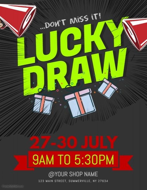 Lucky Draw Coupon Design, Lucky Draw Poster Design Ideas, Lucky Draw Idea, Lucky Draw Design, Lucky Draw Poster Design, Lucky Draw Poster, Lucky Draw Ideas, Draw Poster, Price Tag Design