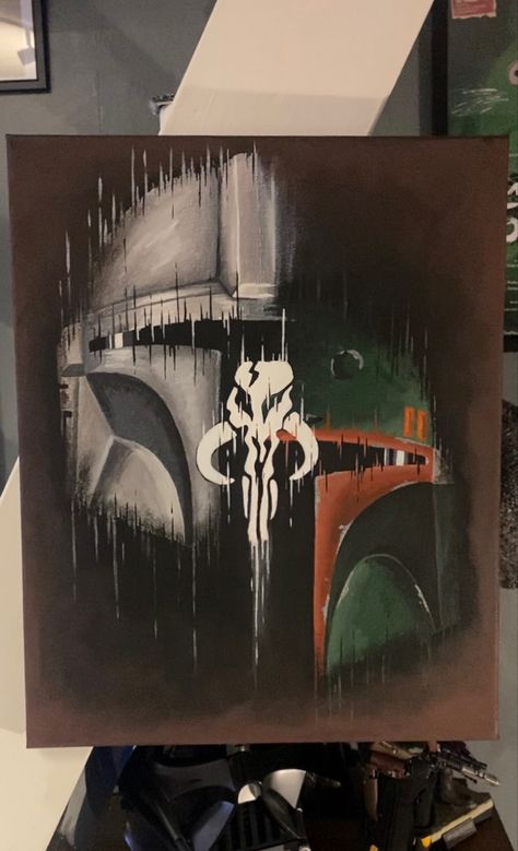 Hand Painting Ideas, Free Hand Painting, Pop Culture Art, Painting Inspo, The Mandalorian, Hand Painting, Free Hand, Iconic Characters, Culture Art