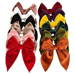 Velvet Fable Bow Hair Clips Baby Girls Women Large Velvet Cheer Hair Bows Barrettes Accessories for Toddler Kids Teen Girls Cheer Hair Bows, Match Outfits, Cheer Hair, Hair Grips, Cheap Hair Products, Bow Hair Accessories, Hair Accessories Clips, Velvet Hair