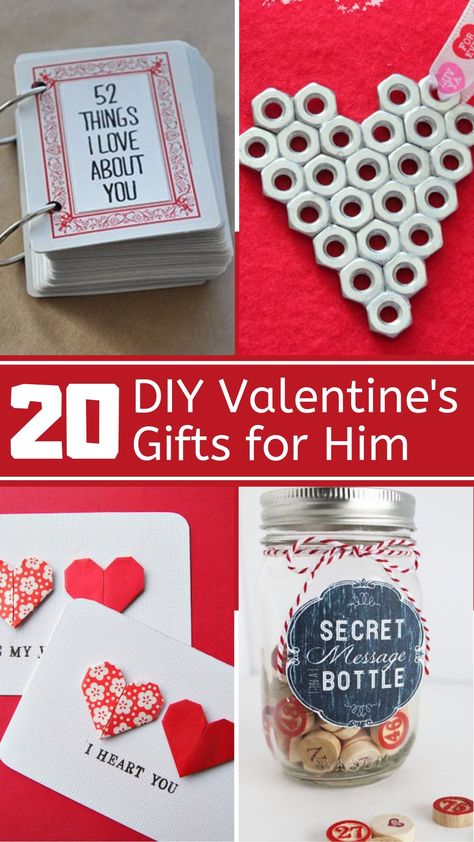 20 DIY Valentines Day Gifts For Him Diy Valentine's Gifts, Diy Valentines Gifts For Him, Diy Valentines Day Gifts, Valentine Gifts For Boyfriend, Valentine's Gifts For Him, Diy Valentine Gifts For Boyfriend, Homemade Valentines Gift, Diy Valentines Day Gifts For Him, Gifts Husband