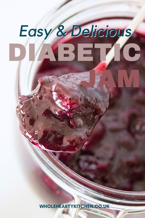 No Sugar Jam Recipe, Low Sugar Freezer Jam, Sugar Free Jam Recipes For Canning, Sugar Free Plum Jam Recipe, Sugar Free Freezer Jam, Keto Jam, Low Sugar Baking, Sugar Free Jam Recipes, Sugar Free Desserts Easy