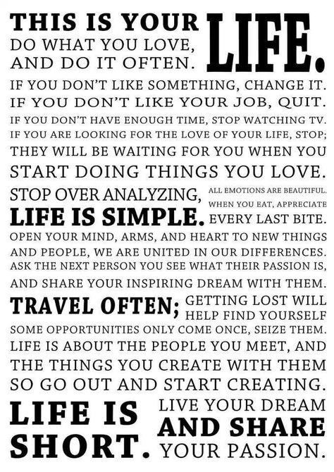 This is your life. Live your dream and share your passion. Flying Lessons, Appreciate Life, This Is Your Life, Motivational Art, Love Your Life, Life Motivation, Cute Quotes, Thoughts Quotes, What You Think