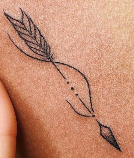 Feminine Arrow Tattoo Beautiful, Native American Tattoos Arrow, Arrow Tattoo Color, Arrow Tattoo With Color, Elegant Arrow Tattoo, Female Arrow Tattoo, Indian Bird Tattoo, Raising Arrows Tattoo, Forearm Arrow Tattoo Women