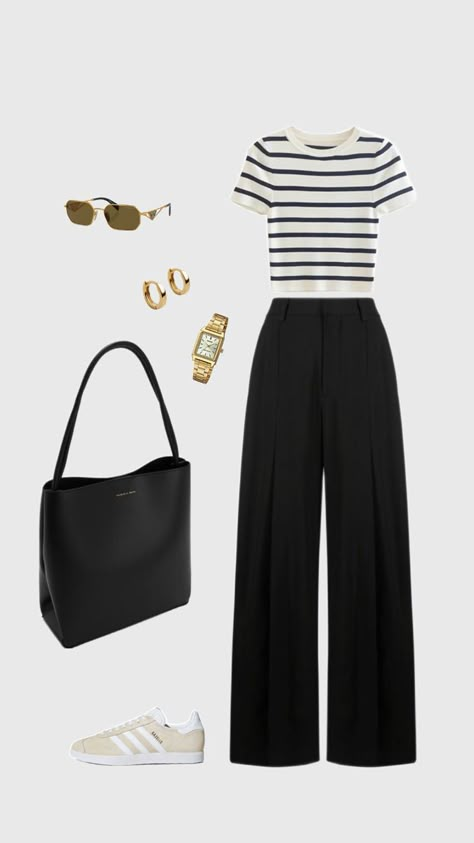 #howtoweartrousers #trousers #officeoutfit #summerofficeoutfit #whattoweartotheoffice #summeraesthetic #ootd #summeroutfit #camp #outfit #aesthetic #casual #teacheroutfit #glasses #schooloutfit #modestfashion #wathcasio #oldmany #oldmanyotfir #vest #howtowear #howtowearvest #howtowearcap #cap #stevemaddern #summerlook #oldmanylook #lookinspiration #outfitimspiration #bigbag #whattowearwithalargebag #largebag Uni Outfits, Everyday Fashion Outfits, Casual Day Outfits, Elegante Casual, Stylish Work Outfits, Casual Chic Outfit, Casual Work Outfits, Outfit Aesthetic, Work Outfits Women