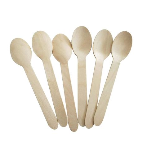 6.2 Individually Paper Wrapped Compostable Wooden Spoon - 1000 Pcs - Buy A Sample Wood Cutlery, Fork Spoon Knife, Wooden Fork, Cake Wraps, Bakery Supplies, Bamboo Plates, Wooden Cutlery, Spoon Knife, Unique Vases