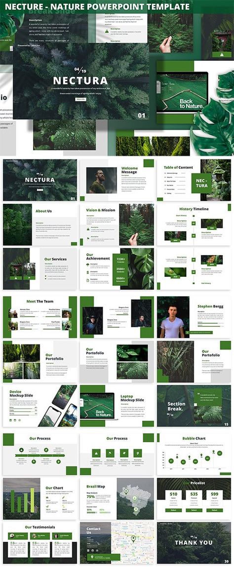 Nectura - Nature Powerpoint Template - PowerPoint Templates - Free PSD Templates Powerpoint Design With Pictures, Nature Slides Template, Powerpoint Templates Nature, Nature Powerpoint Template, Nature Presentation Design, Power Point Template Free, Power Point Templates Free Presentation Powerpoint Slide Designs, Free Ppt Template Download Power Points, Powerpoint Design Free Download