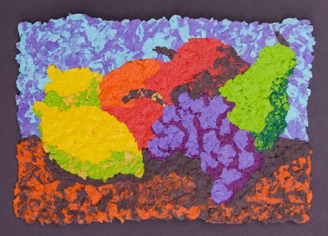 Art Blast!: May 2011 - Pulp Paper Painting Painting With Paper Pulp, Pulp Paper Art, Paper Pulp Art, Paper Pulp Painting, Pulp Painting, Pulp Paper, Glue Painting, Sketchbook Inspo, Paper Pulp