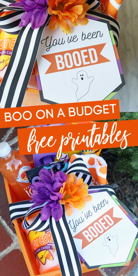 Boo Basket - How to BOO Your Neighbors on a Budget - Passion For Savings Boo Your Neighbors, Boo Basket Ideas, Boo And Buddy, Boo Gift, You've Been Booed, Boo Boo Bags, Halloween Baskets, Halloween Traditions, Boo Basket