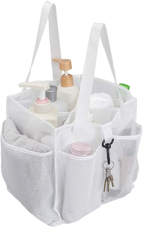 Shower Caddy College, Dorm Shower Caddy, Dorm Necessities, Bathroom Bag, College Necessities, Shower Bag, Bathroom Caddy, Dorm Bathroom, College Dorm Room Essentials