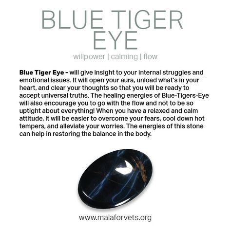 Galaxy Tigers Eye Meaning, Blue Tigers Eye Crystal Meaning, Blue Onyx Meaning, Blue Tigers Eye Meaning, Witches Crystals, Crystal Dictionary, Balance Chakras, Stone Quotes, Blue Tiger Eye Stone