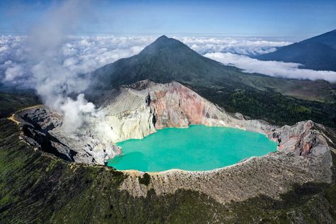 Ijen Crater, Kawah Ijen, Famous Waterfalls, Mangrove Forest, East Java, Crater Lake, Active Volcano, Relaxing Vacations, Java