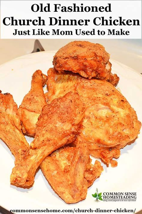 Churches Chicken Recipe, Fried Chicken Recipe Southern, Fried Chicken Recipe, Cooking For A Crowd, Dinner Chicken, Fried Chicken Recipes, Old Fashioned Recipes, Potluck Recipes, Chicken Fried