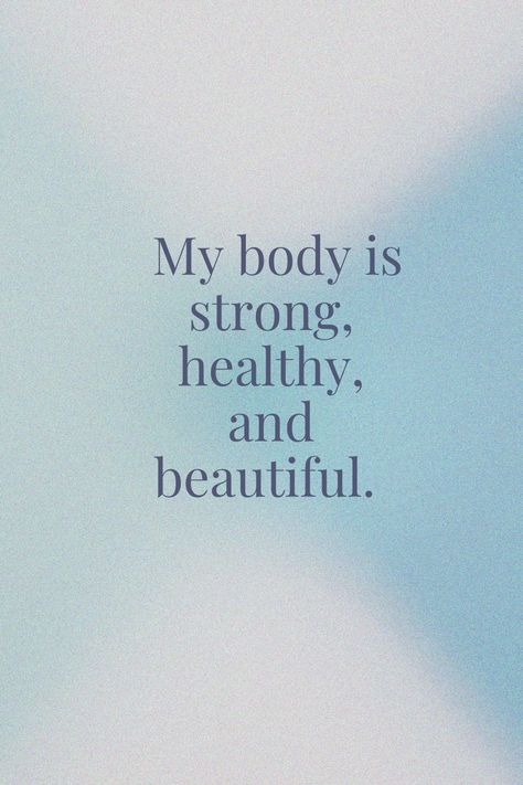 Daily Affirmations For Health, The Word Healthy, Good Affirmations Quotes, Affirmations Quotes For Life, Good Health Vision Board, July Affirmations, Blue Manifestation, I Am Healthy Affirmations, I Am Beautiful Affirmations