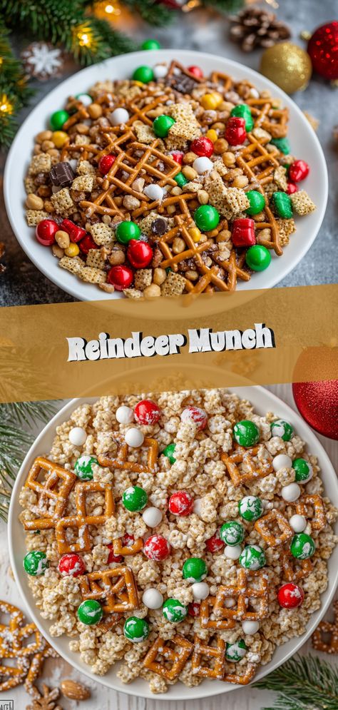 Indulge in the festive cheer with Reindeer Munch, the ultimate holiday treat! This delightful mix brings together sweet and savory flavors, perfect for snacking or sharing with friends and family. Easy to make and impossible to resist, it's loaded with crunchy cereal, creamy chocolate, and festive sprinkles. Ideal for holiday parties, gift-giving, or cozy nights in, this recipe will add a playful and delicious twist to your holiday traditions. Grab your ingredients and bring a little magic to your kitchen with every delightful bite! Reindeer Munch, Dinner Ideas Healthy Easy, Classy Dinner Outfits, Easy Meals Recipes, Rolls Dinner, Molasses Recipes, Healthy Easy Dinner, Dinner Date Outfit, Classy Dinner