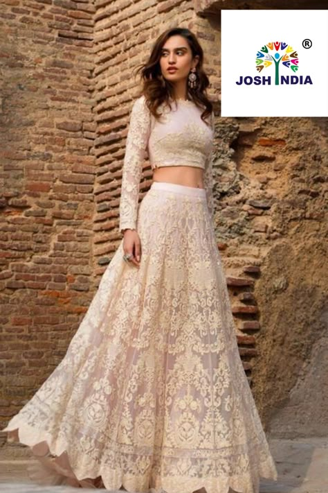 Gowns Dresses Indian, Floral Skirt Outfits, White Lehenga, Lehenga Choli Designs, Lehenga Designs Simple, Desi Fits, Blouse Designs Indian, Choli Designs, Dresses Traditional