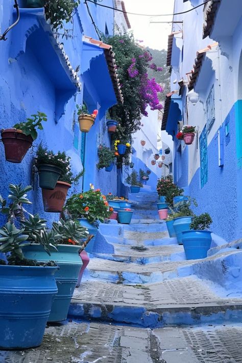 Explore the Blue Pearl of Chefchaouen✨ Wander the vibrant blue streets of Chefchaouen, a picturesque town in the Rif Mountains of Morocco. Enjoy the stunning architecture, local markets, and serene atmosphere. 🏞️💙 #Chefchaouen #MoroccoTravel #HiddenGems #TravelInspiration Morocco Chefchaouen, Strait Of Gibraltar, Chefchaouen Morocco, Semester Abroad, Dream List, Morocco Travel, Secret Gardens, Places On Earth, Blue Pearl