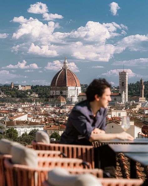 Best rooftop bars in Florence | The Florentine Florence Restaurants With View, Hidden Bar, Rooftop Party, Best Rooftop Bars, Santa Maria Novella, Fancy Cocktails, Rooftop Bars, Tuscan Style, Rooftop Bar