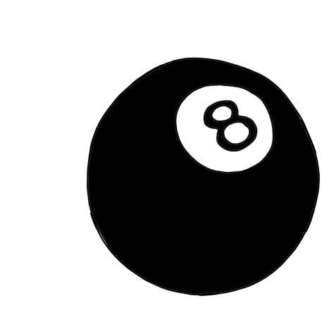 Cool Black Drawings, Mini 8 Ball Tattoo, Pool Balls Tattoo, Eight Ball Drawing, Eightball Aesthetic, 8ball Drawing, Pool Ball Drawing, 8 Ball Sketch, 8 Ball Widget