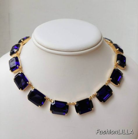 Jewelry Aesthetic Vintage, Kasula Haram, Aurora Borealis Jewelry, Purple Statement Necklace, Paste Jewelry, Necklaces Crystal, Glam Jewelry, Crystal Purple, Jewelry Chunky