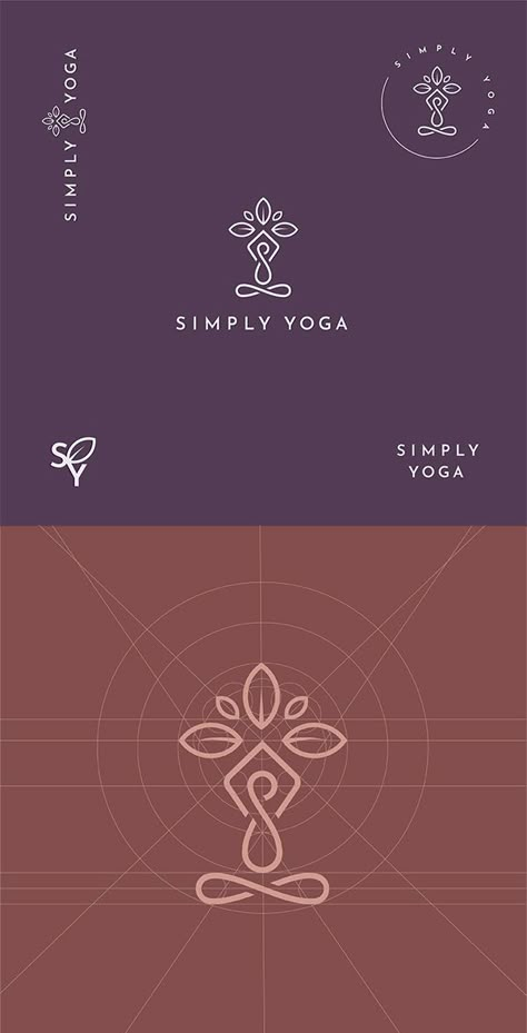 Designed by Kristi Popp for a yoga studio founded with the core belief that yoga is for everybody. #logo #logotype #logodesign #brandinspiration #branddesign #typography #graphicdesign #typeface Peaceful Logo Design, Yoga Creative Design, Ayurveda Logo Design, Yoga Studio Branding, Calm Logo, Yoga Typography Design, Yoga Fonts Typography, Chakra Logo, Yoga Logo Design Inspiration