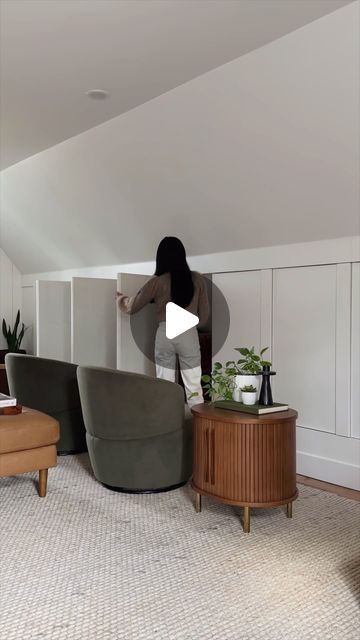 The biggest reason why I got the swivel chairs 😊. On top of that, they are so comfortable, great quality and nicely designed at an ama... | Instagram Hidden Storage Wall, Band Practice Room, Knee Wall Storage, Practice Room, Tudor Home, Band Practice, Garage Attic, Knee Wall, Overhead Storage