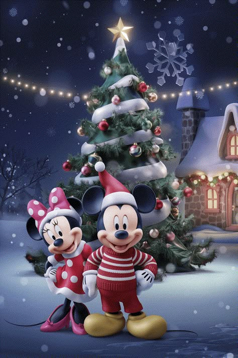 Disney Christmas Wallpaper Backgrounds, Mickey Christmas Decorations, Disney Christmas Aesthetic, Silver Christmas Wallpaper, Mickey Mouse Navidad, Christmas Tree Wallpaper Iphone, Disney Christmas Wallpaper, Wallpaper Mickey Mouse, Disneyland Crowd Calendar