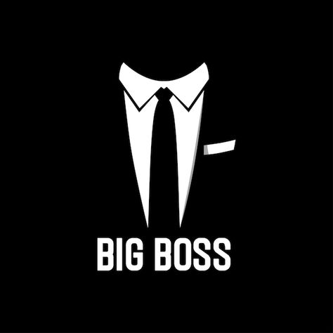 Big boss logo design inspirations | Premium Vector #Freepik #vector #black-tie #tuxedo #gentleman #suit-tie Gentleman Logo Design, Suit Logo Design, Boss Logo Design, Gentleman Logo, Suit Logo, Black Logo Design, Tie Logo, Tailor Logo, Grill Logo