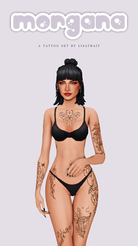 MORGANA - TATTOO SET | Patreon Sims 4 Cc Tattoo Set, Sims 4 Cc Patreon Tattoo, Sims 4 Jaw Preset, Sims 4 Cc Tattoos Patreon, Free Sims 4 Cc Hair, Sims 4 Cc Tattoos Female, Sims 4 Cc Tattoos, Best Sims 4 Cc, Sims 4 Tattoos