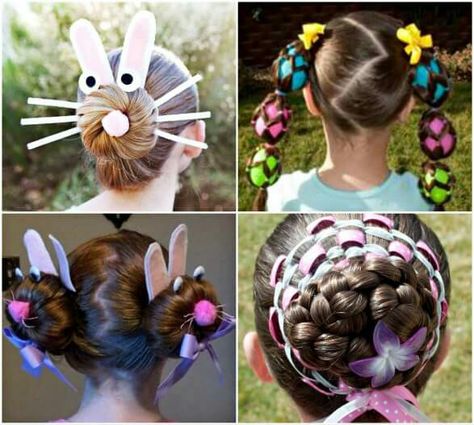 Cool Wacky Hair Days, Going Out Hairstyles, Wacky Hair, Peinados Recogidos, Crazy Hair Day At School, Easter Hair Bow, Christmas Hairstyles, Hairstyle Tutorial, Black Kids Hairstyles