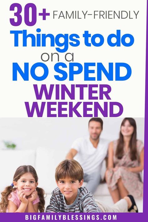 Cheap Family Activities, No Spend Weekend, Family Weekend Activities, Family Activities Preschool, Free Family Activities, Family Fun Ideas, No Spend Challenge, Free Activities For Kids, Winter Weekend