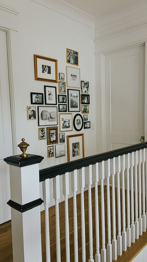 Mantel Gallery Wall, Photo Wall Collage Family, Staircase Photo Wall Layout, Stairwell Gallery Wall, Family Photo Collage Wall, Vintage Photo Wall, Wedding Gallery Wall, Family Photo Gallery, Wall Staircase