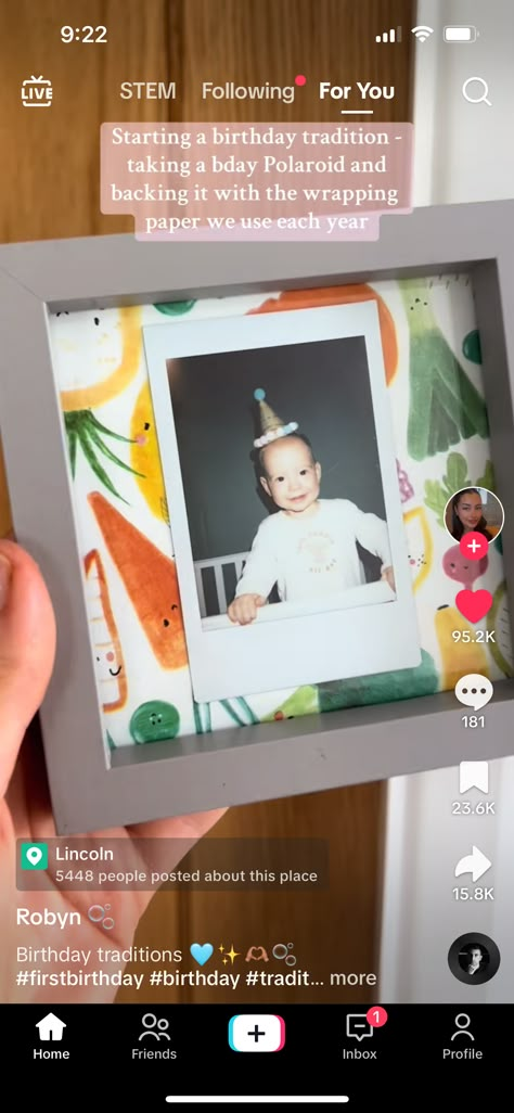 First Birthday Keepsake Ideas, Pregnancy Polaroid, Polaroid Gift Ideas, Card Keepsake Ideas, Birthday Polaroid Pictures, Magic Childhood, Polaroid Gift, Eden Girl, First Birthday Card