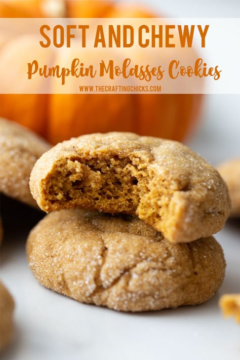 Pumpkin Spice Molasses Cookies, Chewy Pumpkin Spice Molasses Cookies, Pumpkin Ginger Molasses Cookies, Chewy Pumpkin Molasses Cookies, Soft And Chewy Pumpkin Cookies, Honey Pumpkin Cookies, Pumpkin Hermit Cookies, Pumpkin Molasses Muffins, Soft Chewy Pumpkin Cookies