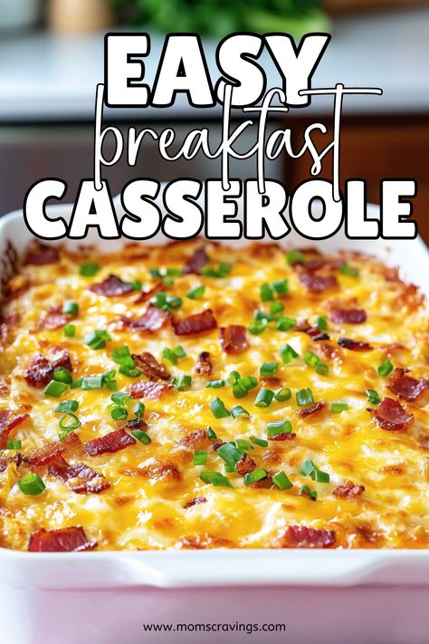 Breakfast Casserole w/ Bacon & Hash Browns (So Delicious!) Make Ahead Breakfast Casserole Bacon, Bacon Sausage Egg And Cheese Casserole, Breakfast Make Ahead Casserole, Sausage Bacon Egg Casserole, Breakfast Casserole Make Ahead, Breakfast Casseroles Make Ahead, Easy Breakfast Casserole With Bacon, Egg Hash Brown Casserole, Breakfast Sausage Casserole