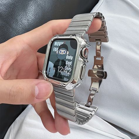 Apple Watch Aesthetic, Apple Watch Men, Wearable Gadgets, Mens Accessories Vintage, Apple Watch Fashion, Fancy Watches, Retro Watches, Apple Watch Ultra, Mens Casual Dress Outfits