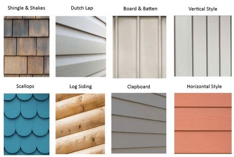 Types of Vinyl Siding: Styles, Textures, and Which is Best for You Different Types Of Exterior Siding, Wide Plank Vinyl Siding Exterior, Shiplap Vinyl Siding Exterior, Different Types Of Siding For Houses, Types Of Siding For Houses, Fourplex Exterior, Exterior Vinyl Siding Color Schemes, Types Of House Siding, Changing Vinyl Siding Color