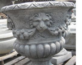 Concrete Flower Pots | Bernardi Precast Fluted Stone, Planter Trough, Memorial Statues, Garden Urns, Urn Planters, Concrete Garden, Stone Statues, Garden Statue, Outdoor Statues