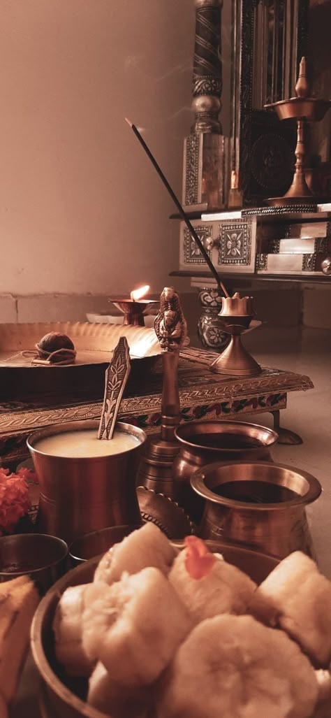 Sankranthi Aesthetic, Indian Spiritual Aesthetic, Festive Aesthetic Indian, Diwali Aesthetic House, Hawan Pooja Snaps, Indian Room Aesthetic, Pooja Snap, Hindu Gods Aesthetic, Radha Rani Aesthetic