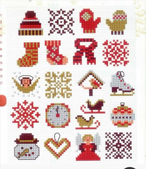 Small Cross Stitch Ornaments, Small Winter Cross Stitch Patterns, Small Cross Stitch Christmas Ornaments, Cross Stitch Mini Patterns, Small Christmas Cross Stitch Patterns, Mini Christmas Cross Stitch Patterns, Small Christmas Cross Stitch, Mini Christmas Cross Stitch, Christmas Ornament Cross Stitch